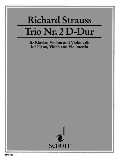 STRAUSS R. - TRIO Nº2 RE M                      V/VCP -
