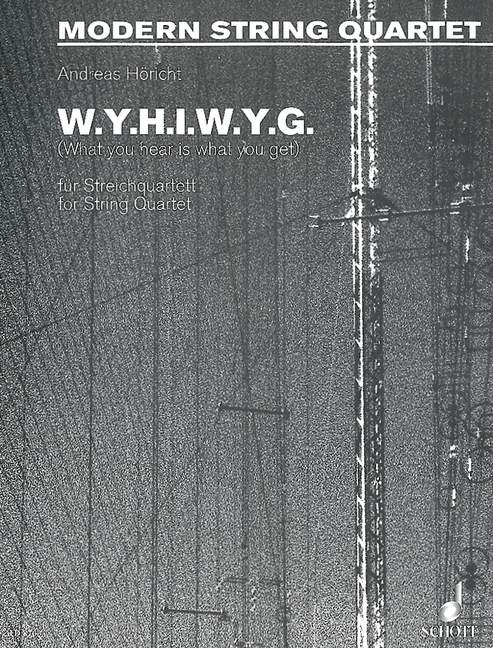 HORICHT A. - W.Y.H.I.W.Y.G. (SC+PT)          2V/VA/VC -