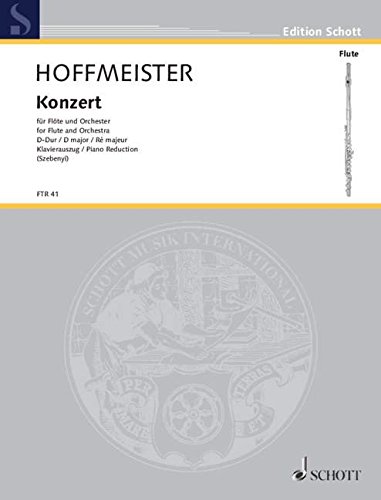 HOFFMEISTER F. - CONCIERTO Nº18 RE M - FLAUTA Y PIANO -