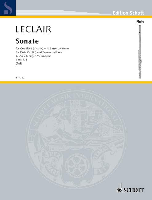 LECLAIR J.M. - SONATA DO M - OP.1 Nº2