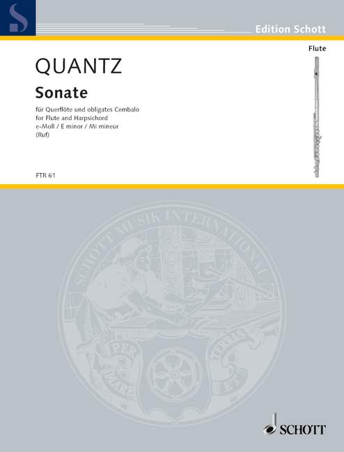 QUANTZ J.J. - SONATA MI m -