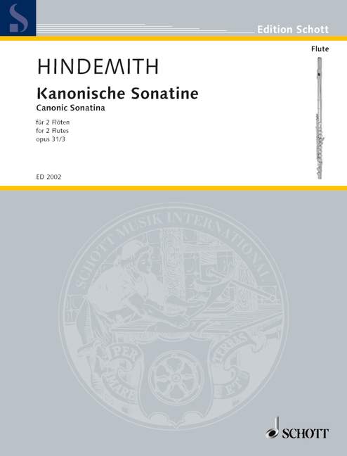 HINDEMITH P. - SONATINA CANONICA Nº3 - OP.31