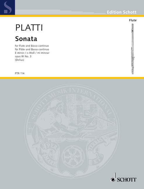 PLATTI G. - SONATA MI m - OP.3 Nº3
