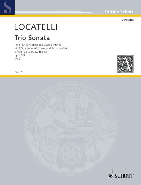LOCATELLI P.A. - TRIO SONATA MI M -