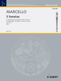 MARCELLO B. - SONATAS (1-3) (3) - OP.2 [SCH41818] - 17,81€ : Todonotas ...