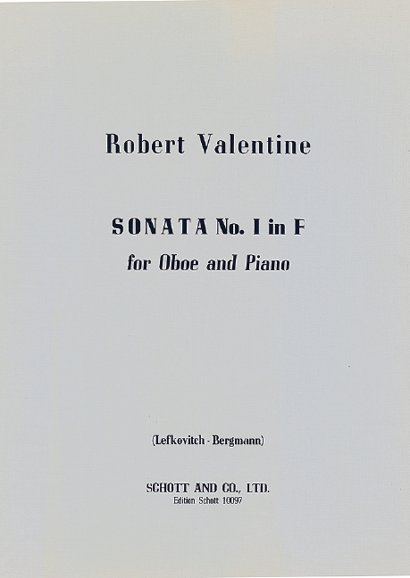 VALENTINO R. - SONATA Nº1 FA M -