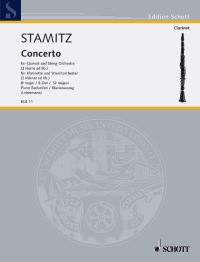STAMITZ J. - CONCIERTO SIb M - CLARINETE Y PIANO -