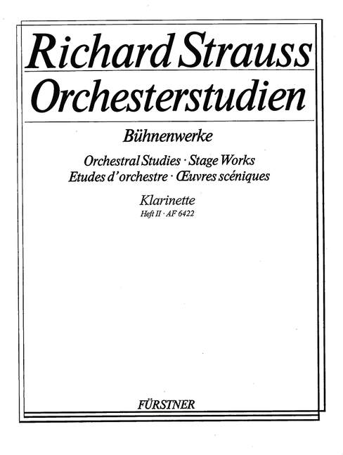 STRAUSS R. - ESTUDIOS ORQUESTALES V.2 (CL LA,SIb) -