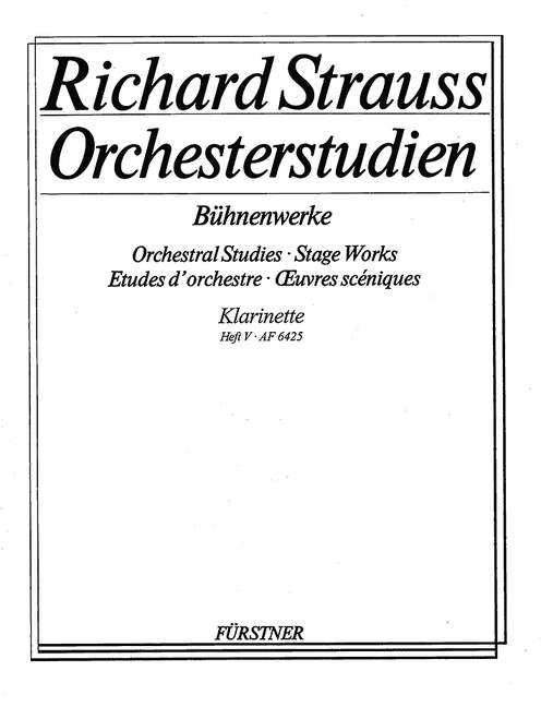 STRAUSS R. - ESTUDIOS ORQUESTALES V.5 -