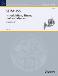 STRAUSS R. - INTRODUCCION TEMA Y VARIACIONES (TRP) -