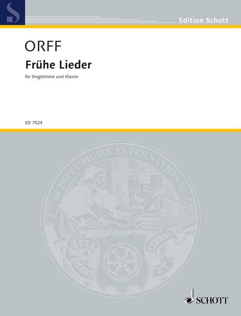 ORFF C. - FRUHE LIEDER -