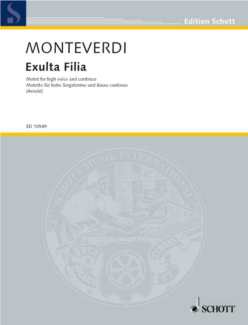 MONTEVERDI C. - EXULTA FILIA -