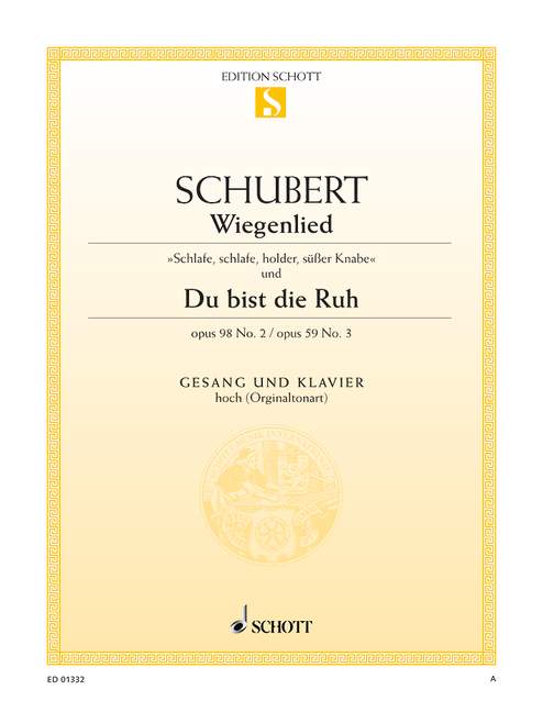 SCHUBERT F. - CANCION DE CUNA (WIEGENLIED) (D.498) - OP.98 Nº2