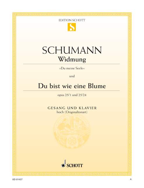 SCHUMANN R. - WIDMUNG/DU BIST WIE EINE BLUME - OP.25 Nº1,24