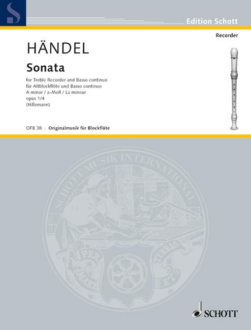 HANDEL G.F. - SONATA Nº4 LA - OP.1
