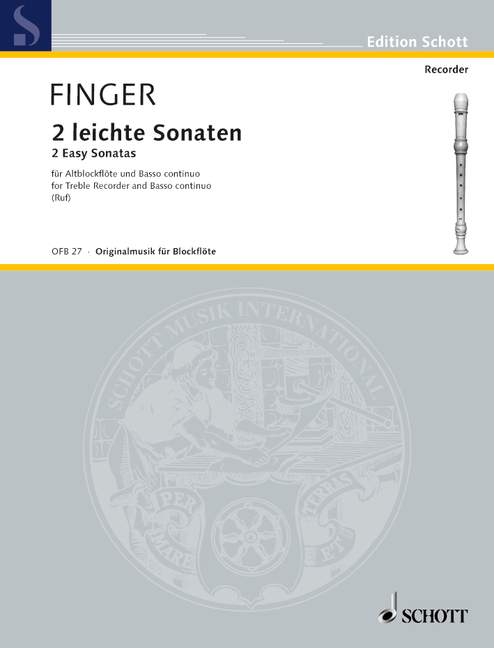 FINGER G. - SONATAS RE m Y SOL M (2) -