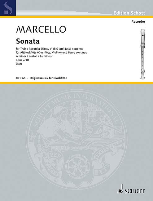 MARCELLO B. - SONATA LA m - OP.2 Nº10