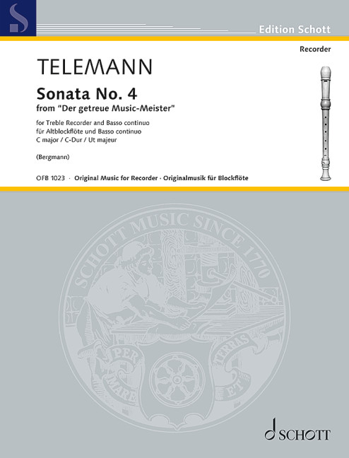 TELEMANN G.P. - SONATA Nº4 DO M -