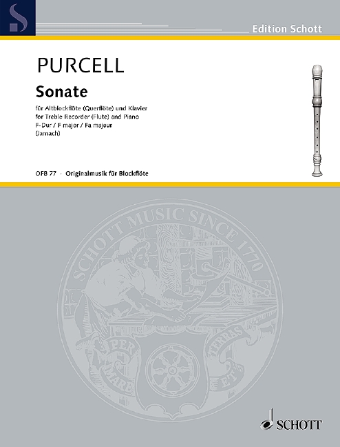 PURCELL D. - SONATA FA M -
