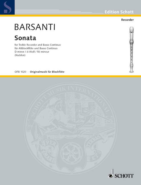 BARSANTI F. - SONATA Nº1 RE m -