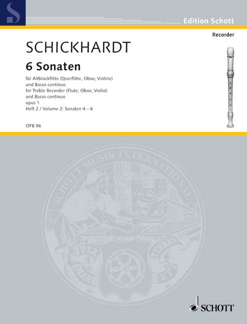 SCHICKHARDT J.C. - SONATAS V.2 (6) - OP.1