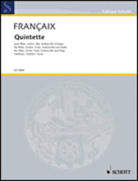 FRANCAIX J. - QUINTETO FLAUTA , ARPA Y TRIO DE CUERDAS