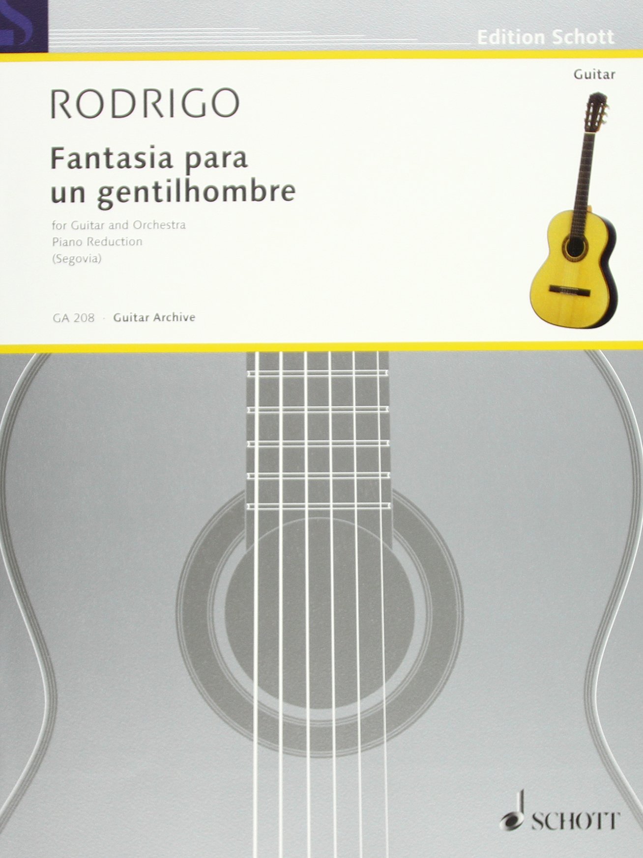 RODRIGO J. - FANTASIA PARA UN GENTILHOMBRE (GUITARRA Y PIANO)