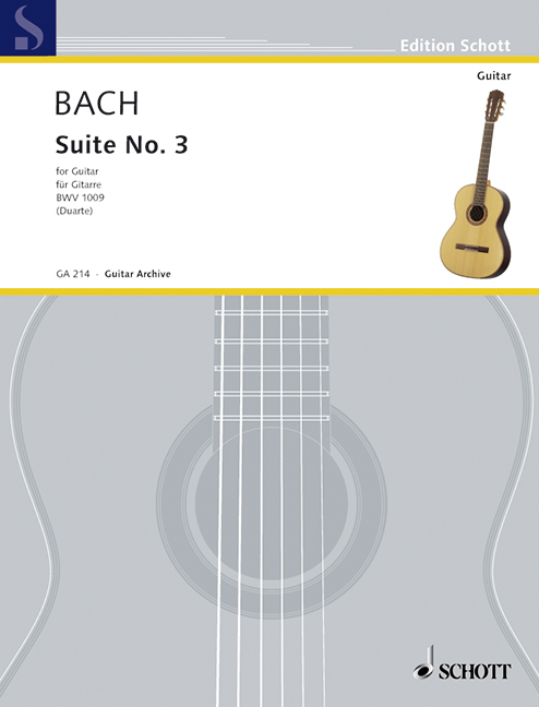 BACH J.S. - SUITE Nº3 ORIGINAL CELLO - BWV.1009