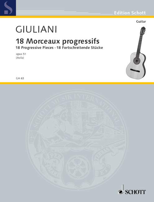 GIULIANI M. - PIEZAS PROGRESIVAS (18) - OP.51