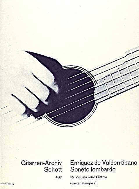 VALDERRABANO E. - SONETO LOMBARDO A MANERA DE DANZA -