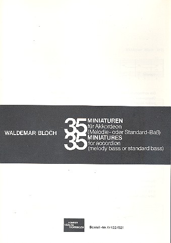 BLOCH W. - MINIATURAS (35) -