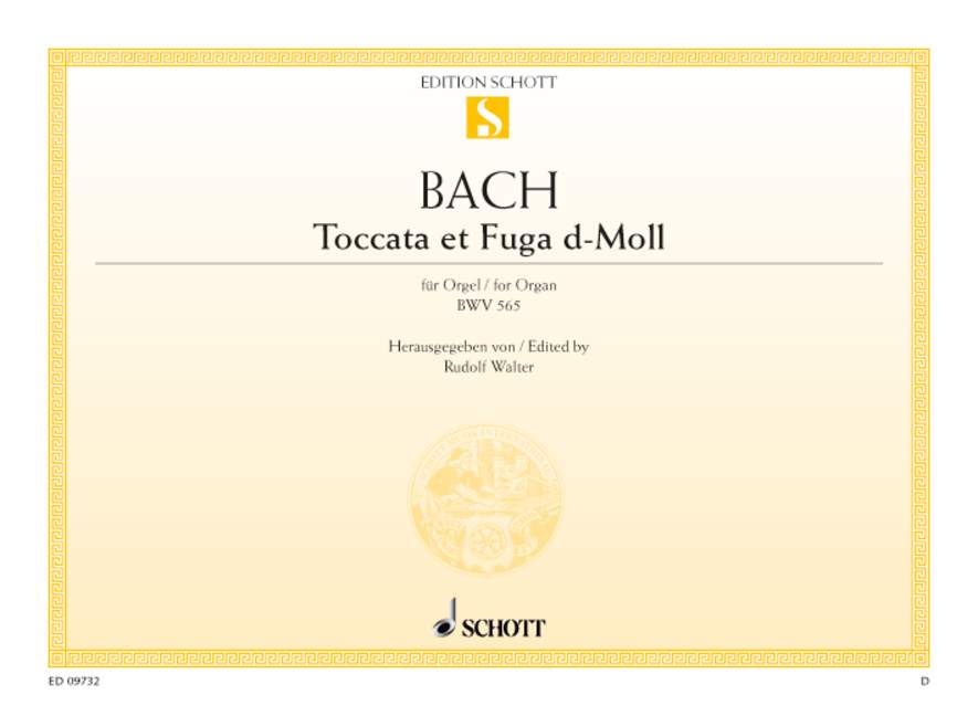BACH J.S. - TOCATA Y FUGA RE m - BWV.565