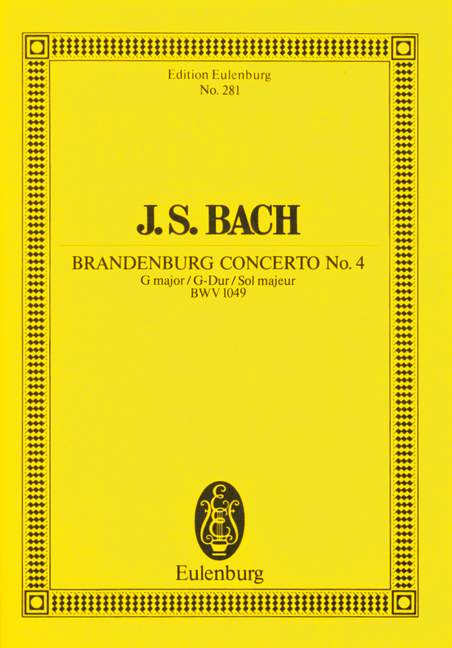 BACH J.S. - CONCIERTO DE BRANDENBURGO Nº4 SOL M - BWV.1049