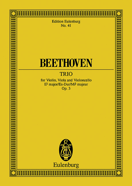 BEETHOVEN L.V. - TRIO MIb M - OP.3