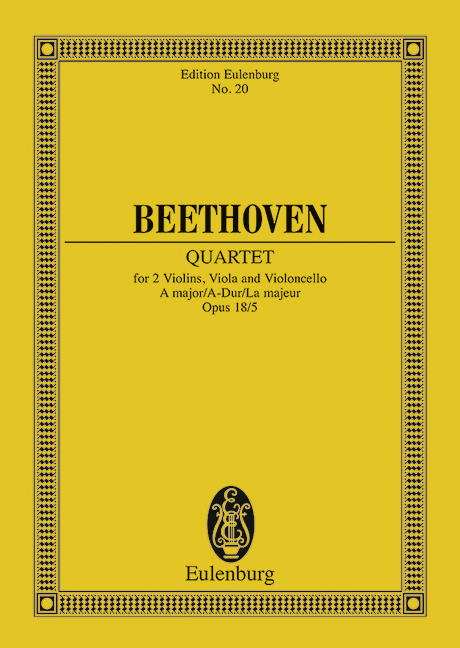 BEETHOVEN L.V. - CUARTETO Nº5 LA M - OP.18 Nº5