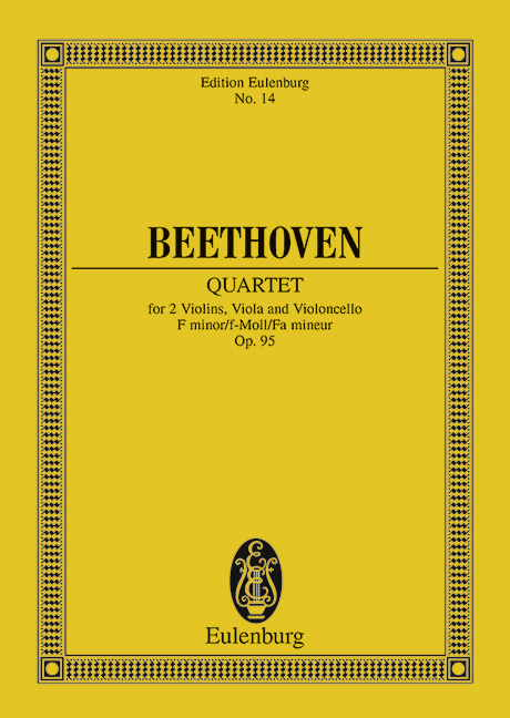 BEETHOVEN L.V. - CUARTETO Nº11 FA m - OP.95