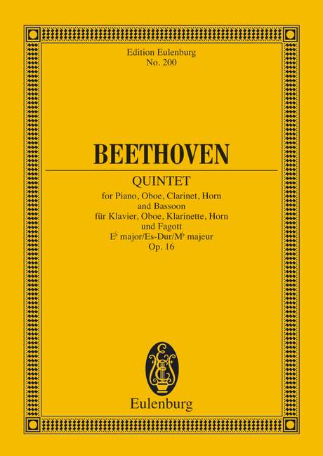 BEETHOVEN L.V. - QUINTETO MIb M PARA INSTRUMENTOS VIENTO - OP.16