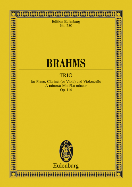 BRAHMS J. - TRIO Nº5 LA m (P) - OP.114