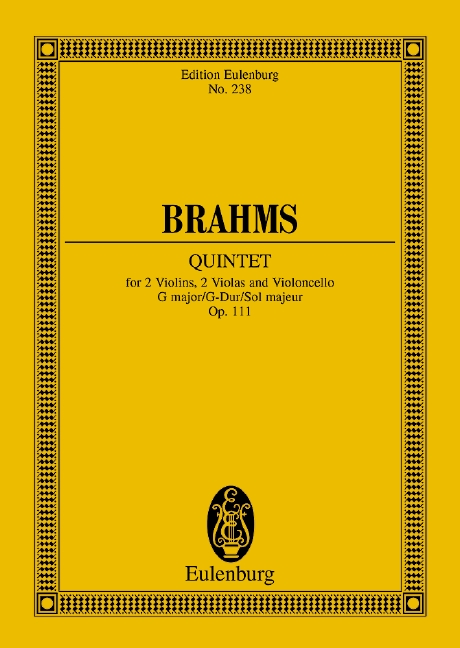 BRAHMS J. - QUINTETO SOL M (C) - OP.111