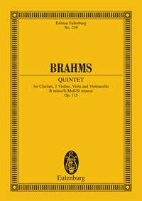 BRAHMS J. - QUINTETO SI m - OP.115