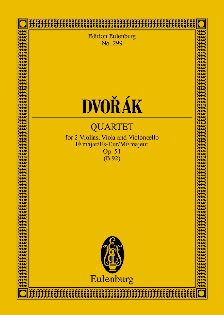 DVORAK A. - CUARTETO Nº10 MIb M (C) - OP.51