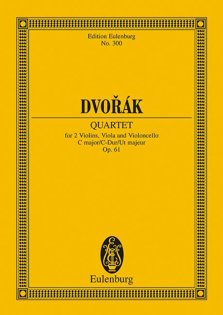 DVORAK A. - CUARTETO DO M (C) - OP.61