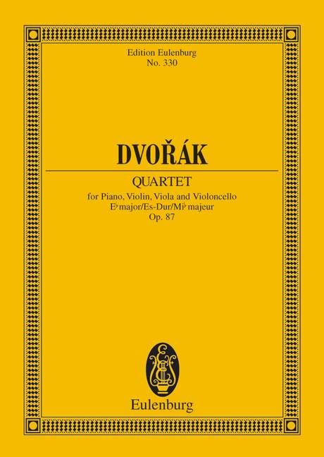 DVORAK A. - CUARTETO MIb M (P) - OP.87