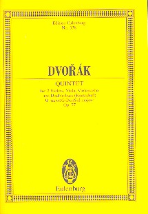 DVORAK A. - QUINTETO SOL M (C) - OP.77