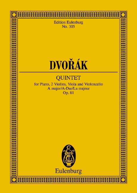 DVORAK A. - QUINTETO LA M (C) - OP.81