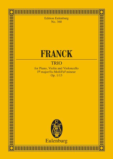 FRANCK C. - TRIO Nº1 FA# m (P) - OP.1