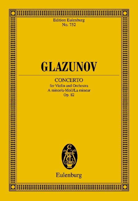 GLAZUNOV A. - CONCIERTO LA m (V) - OP.82