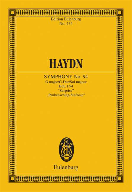 HAYDN J. - SINFONIA Nº94 SOL M SORPRESA -