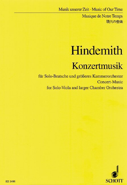 HINDEMITH P. - MUSICA DE CONCIERTO (1930) - OP.48