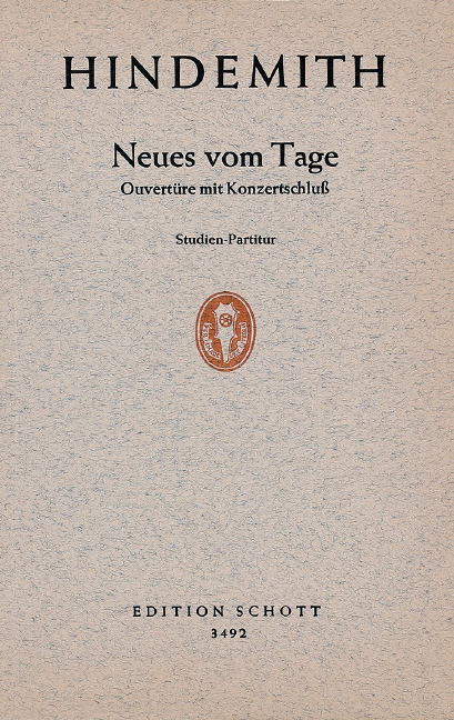 HINDEMITH P. - NEUES VOM TAGE (OBERTURA) -
